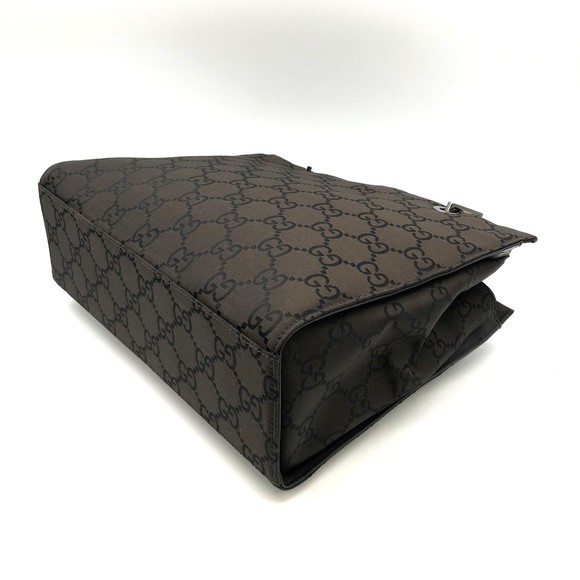 GUCCI 002/1065 Handbag Brown GG Bamboo for Men and Women - Picture 3 of 12